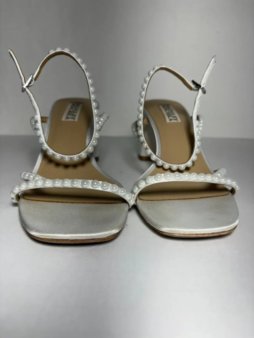 Badgley Mischka Giabella Satin Bridal Heel – Size 6.5
